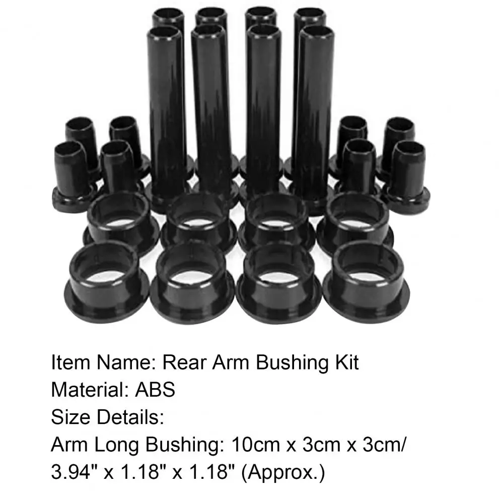 

24Pcs Bushing Kit Multifunctional Replacement Black Rear Suspension Control Arm Bushing Tool for Polaris-Sportsman 400 ATV 4X 20