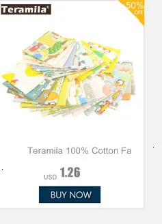 Teramila хлопчатобумажная ткань Algodon 20x25 см Telas с цветочным принтом, с рисунком героев из мультфильма, цветные ткани DIY одеяла Лоскутная Ткань Tecido подушка для малышей