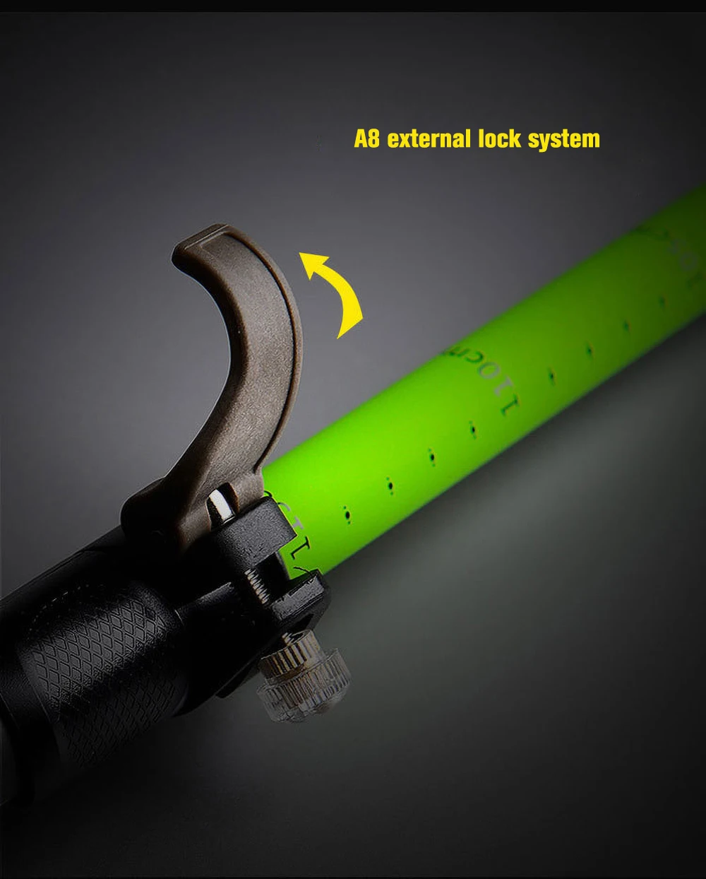 Billig PACELEADER F010 Ultra-Licht EVA Gerade Griff Carbon Faser 5-Abschnitt Verstellbare Stöcke Wandern Trekking Pol