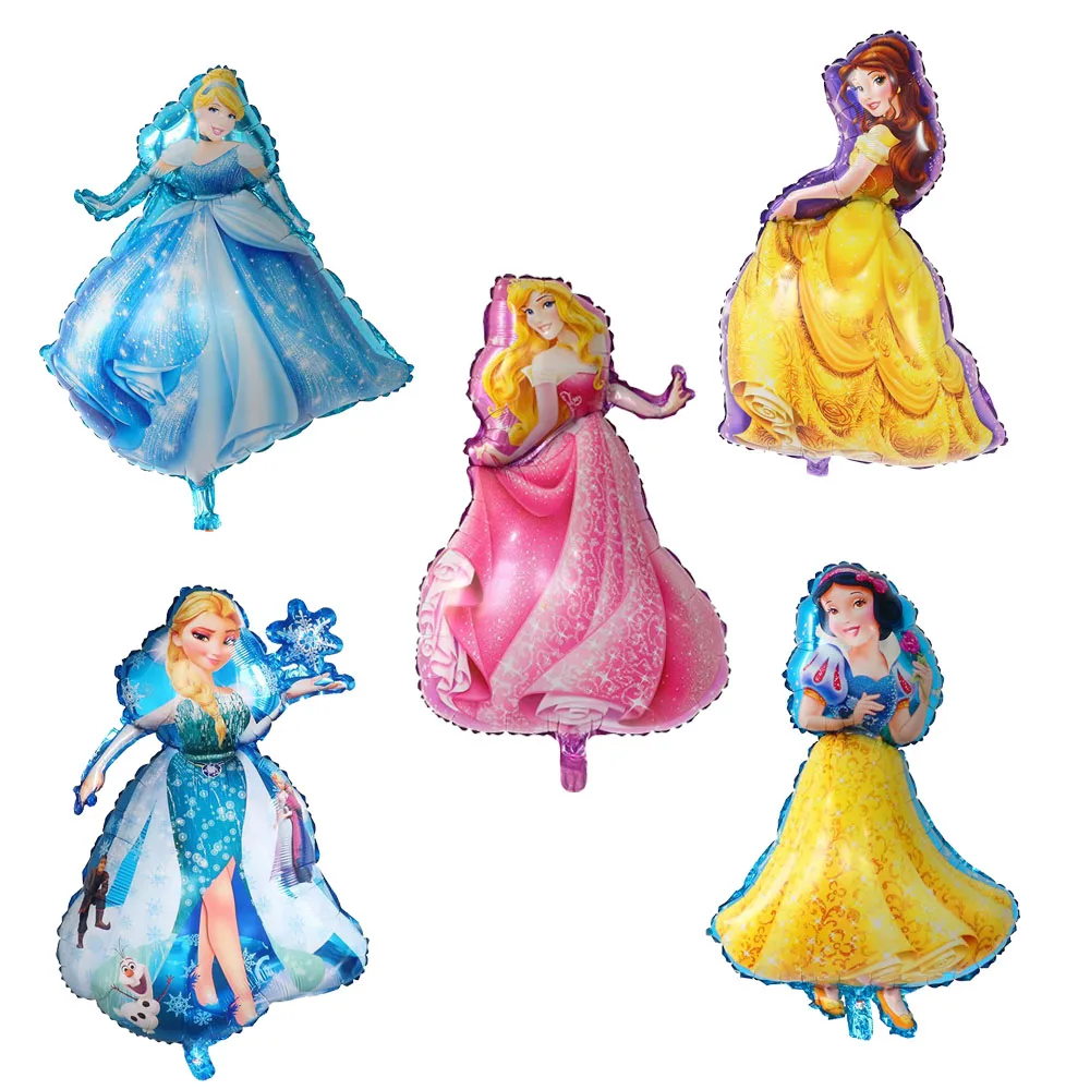 

10/20/50pcs Elsa Anna Princess Snow White Cinderella Balloons Birthday Party decorations Kids Toys Wedding party Helium Balloons