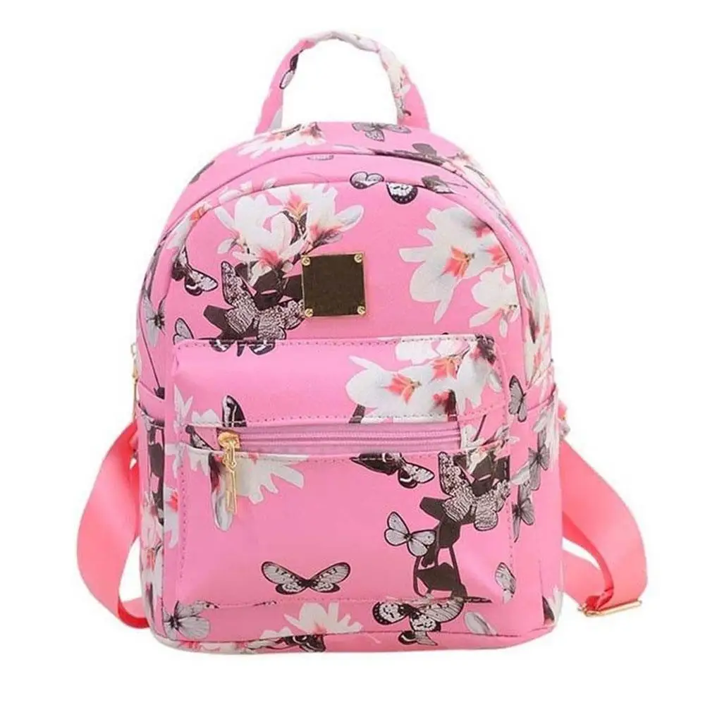 Прочный износостойкий рюкзак из искусственной кожи 3 цветов маленький школьная