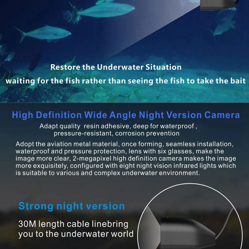 

Marine Fish Finder High Definition Visual Angling Device Underwater Camera Fish Detector Fish Searching