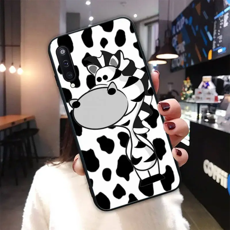 

Zebra Stripe Cow White For Girl Silicone Cover Case For Samsung Galaxy M 30S A6 A7 2017 2018 A10 A20 E A30S A40 A50 A70 A80
