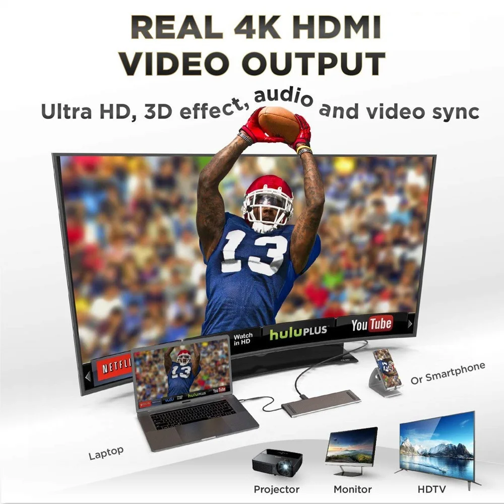 S SKYEE 12 в 1 концентратор USB Type C к HDMI RJ45 мульти USB3.0 Мощность адаптер для MacBook Pro Air док-станция для 3 Порты и разъёмы концентратор разделен