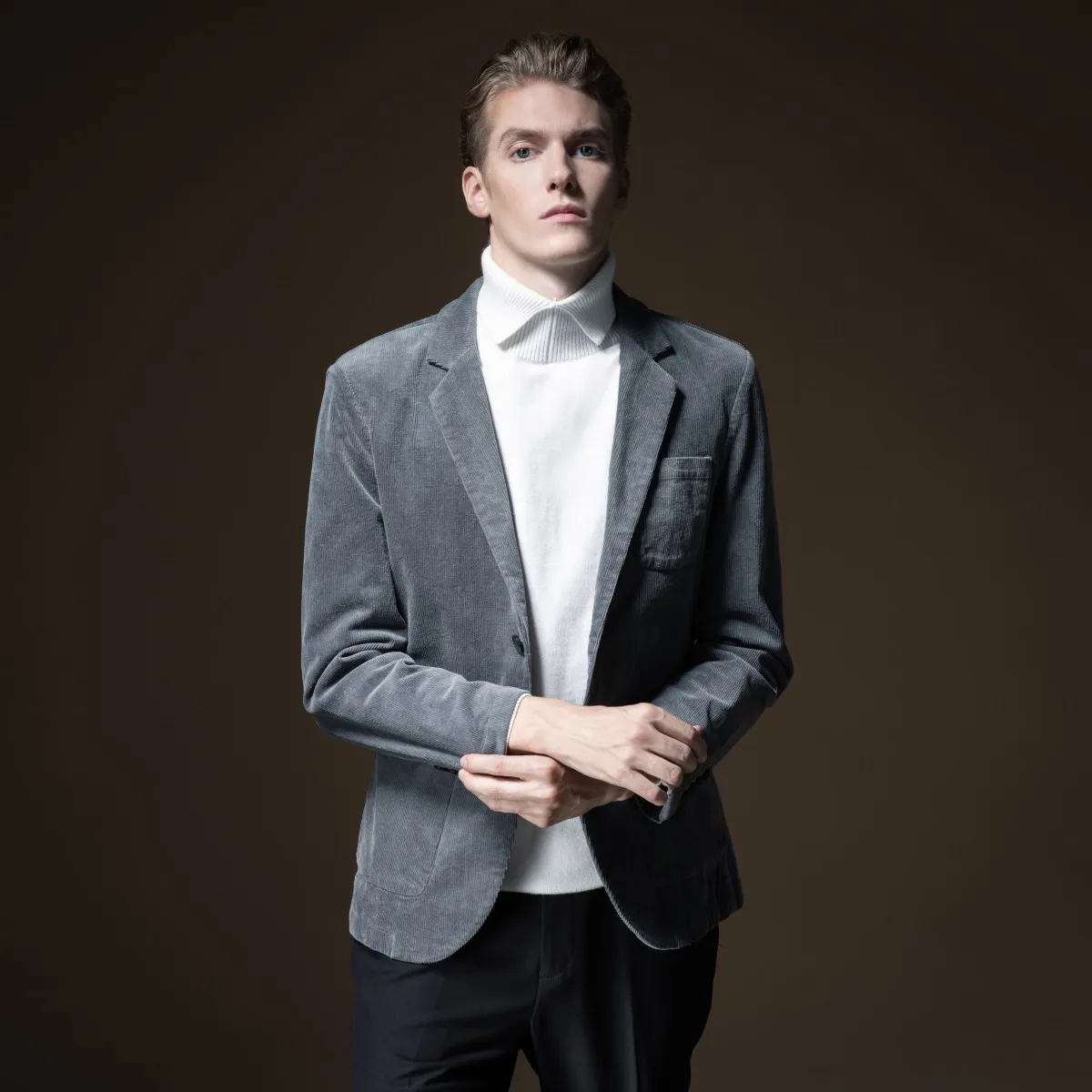 Blaser Masculino Топ Мода Полный Мужской Блейзер Pinli продукт сделан осень 2019 новый