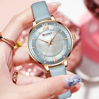 curren watch for women luxury casual clock leather quartz brandes ladies wristwatches fashion zegarki 2021