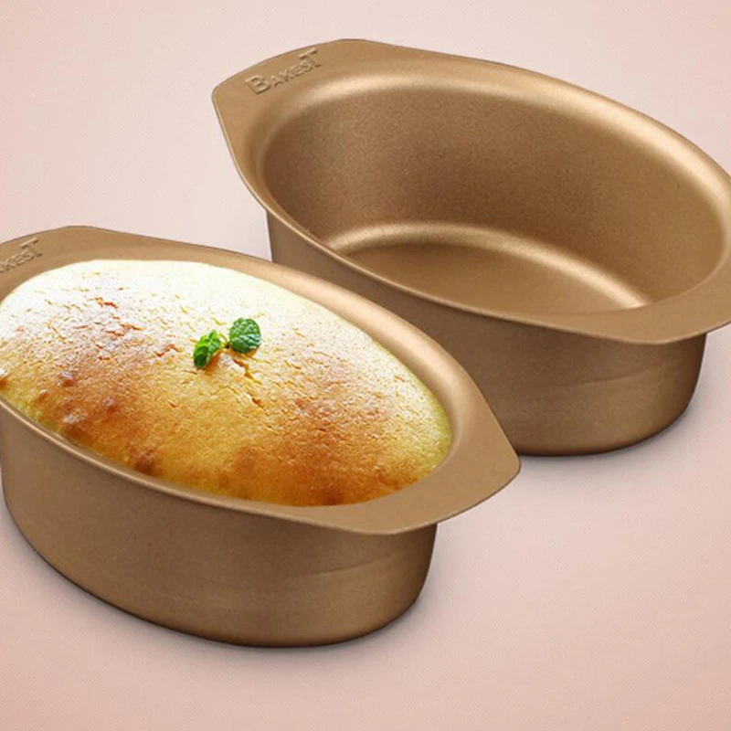 Золотая домашняя длинная боковая прессформа для хлеба с чизкейком шампанское