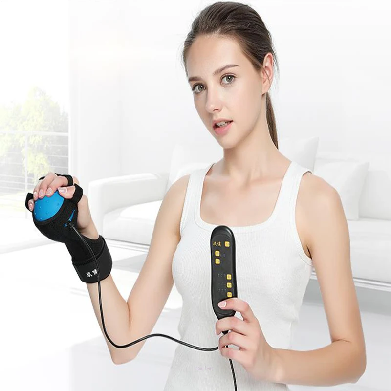 Электрический массажер для пальцев heiplegia горячий сжимающий Вибрационный шар