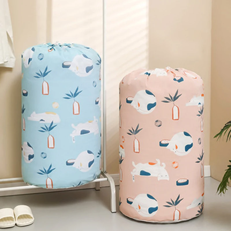 

Large Waterproof Quilt Storage Bag Moisture Proof Dust Quilt Sorting Bag Clothes Luggage Moving Cylinder Bag Toy Organizer