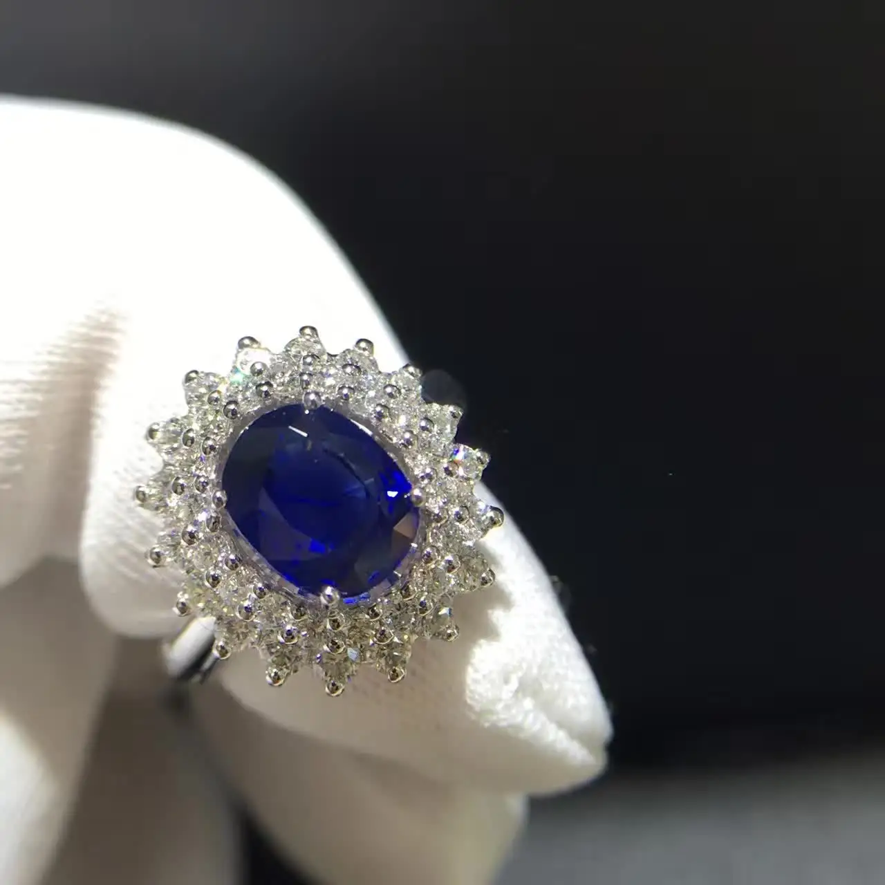 1.990ct+ 0.828ct 18K золото натуральный сапфир женское кольцо с алмазной установкой новое Изысканное Украшение на свадьбу обручальное кольцо