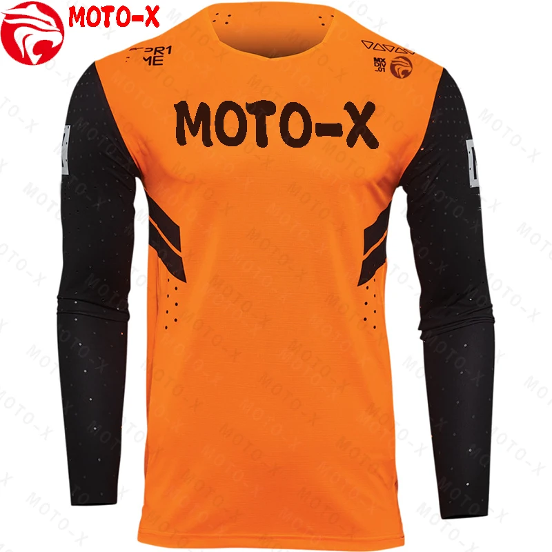 

2021 NEW Moto-x Black Jersey Motocross Cycling Off Road Dirt Bike Riding ATV MTB DH Men's Racing Long Sleeve Shirt Sports Team