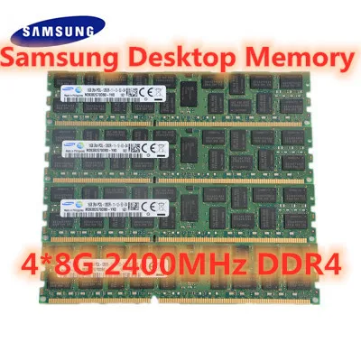 Jsfffl x99 ddr4 placa m combo com xeon e5 2678 v3 LGA2011 3 cpu 4 pces x 8 gb = 32 2400 mhz memoria|Материнские платы| |
