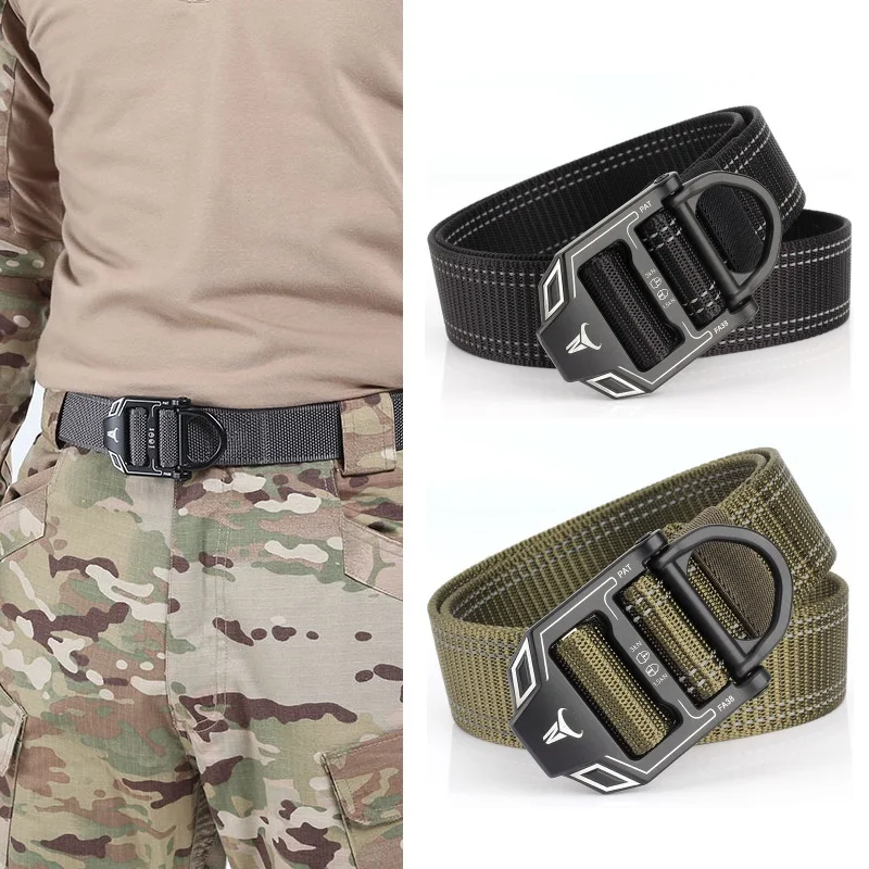 

Reflective Rescue Belt Tactical Belt Alloy Buckle Male Waistband Quick Release Quick Dry Elastic For Fishing Hunting Camping