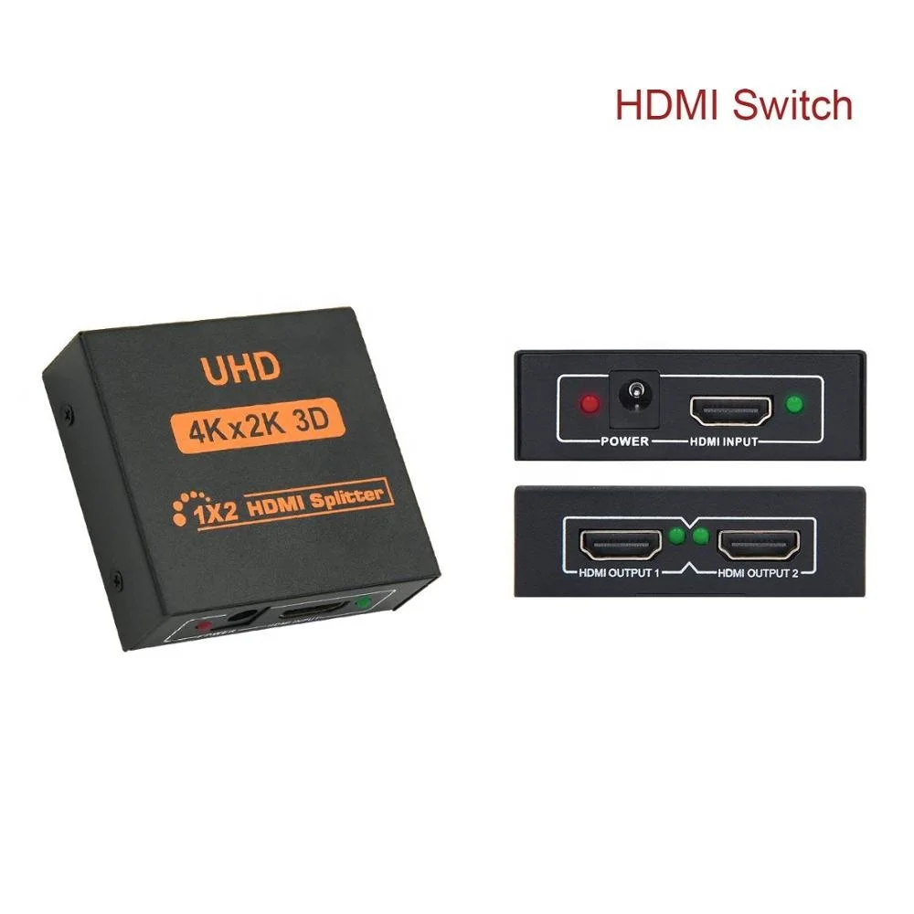 Разветвитель HDMI 4K 1X2 1 вход 2 выхода HDMI-переключатель 3D HD разветвитель порта