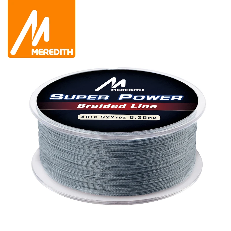 Бренд MEREDITH 4 нити плетеная леска 100 м 300 500 1000 10 40 фунтов PE Многожильная оплетка