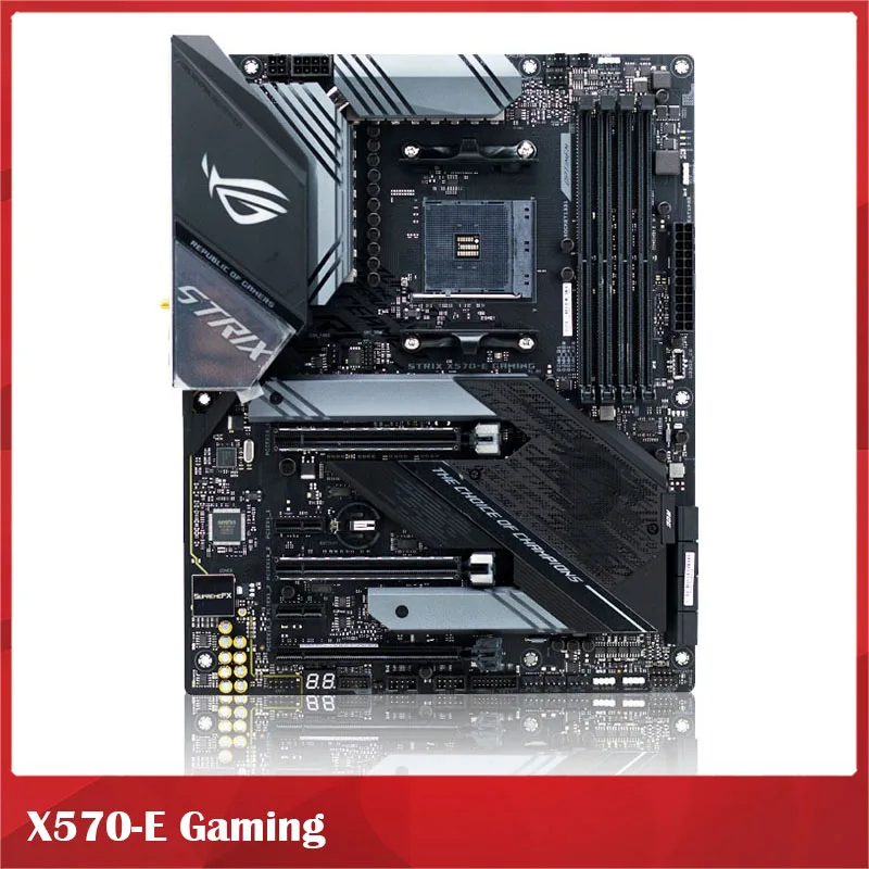 

Desktop Motherboard for ASUS X570-E Gaming PCIe 4.0 Sync RGB 2.5 Gbps and Intel Gigabit LAN, WIFI 6Fully Tested Good Quality