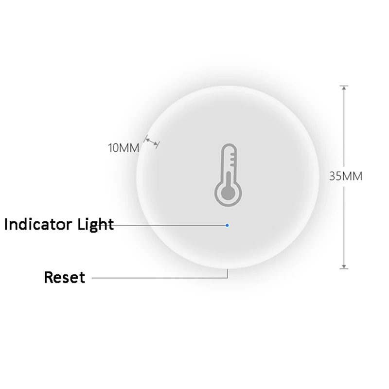 Датчик температуры и влажности Tuay Mini ZigBee беспроводная система сигнализации с