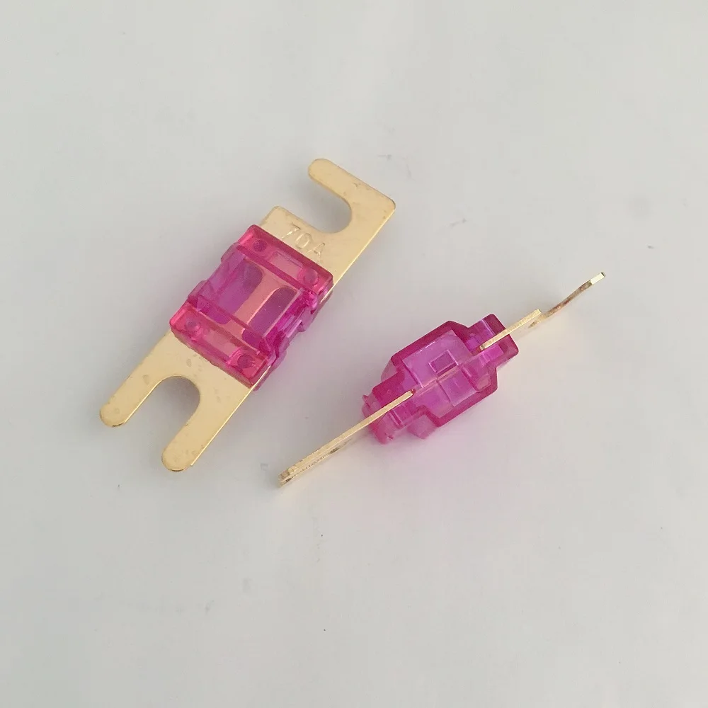 2 шт. Мини ANL предохранитель позолоченный автомобильный Автомобильная