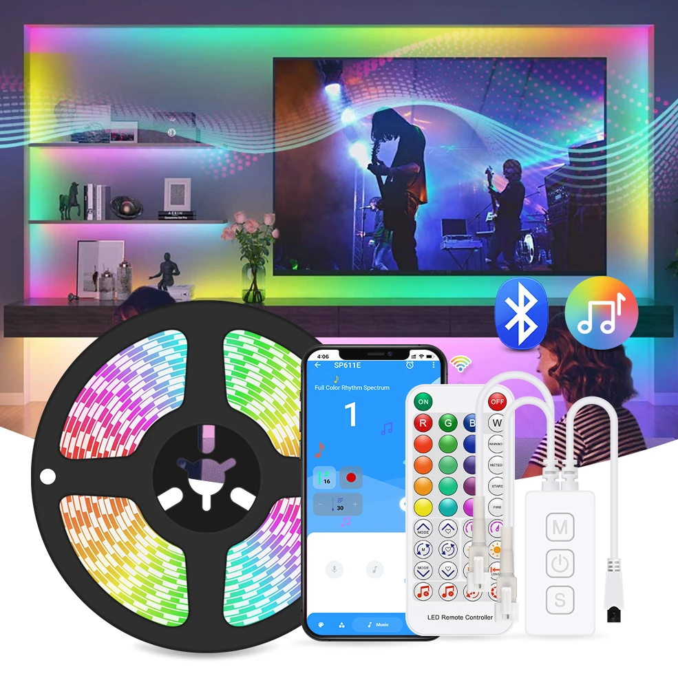 Светодиодная ленсветильник RGB 5050 SMD WS2811 адресная умная лента внешний 1 IC-контроль 3