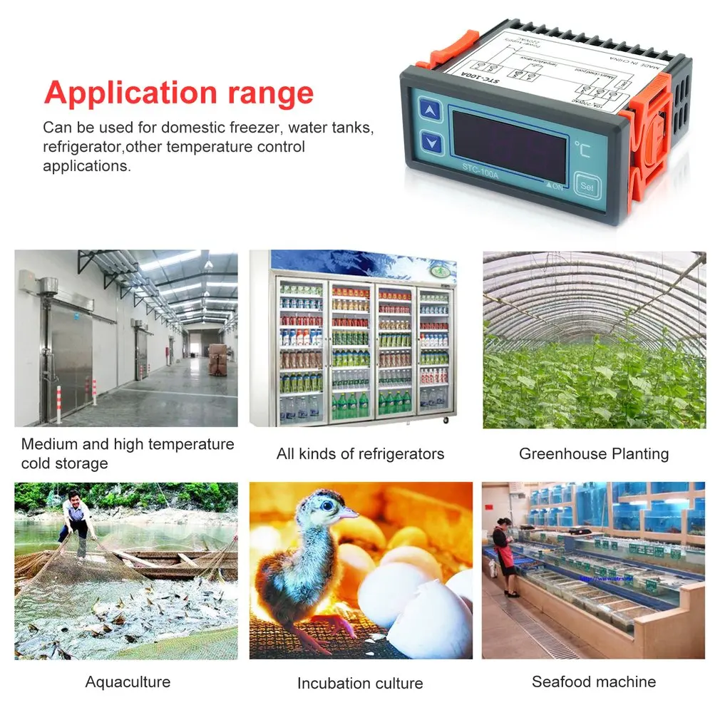 Цифровой регулятор температуры термостат для холодильника терморегулятор