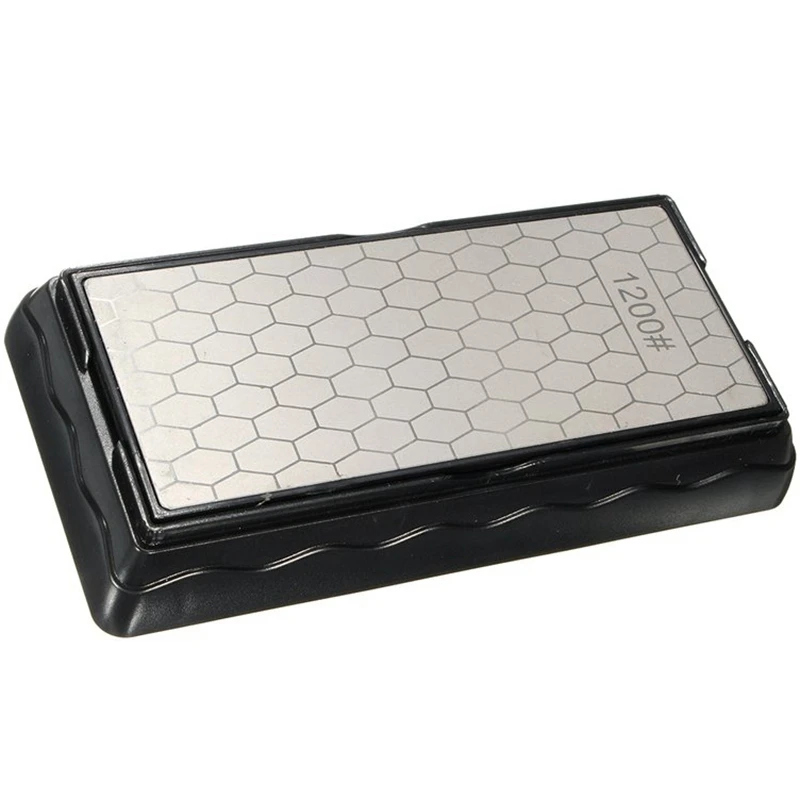 

600# 1200# Double-Side Sharpener Diamond Whetstone Knife Sharpening Stone Kitchen Grit Chef Knife Grinding Tool