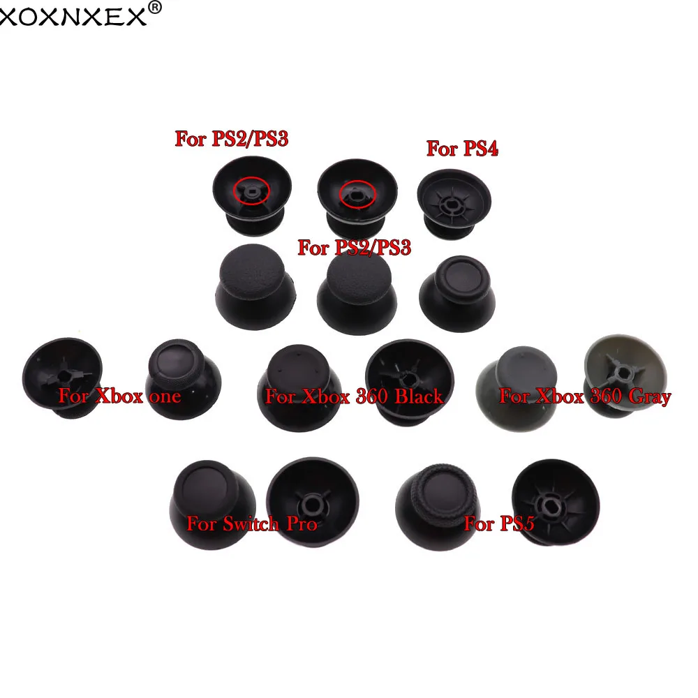 

XOXNXEX 100 шт., 3D Аналоговый джойстик, модуль, крышка в виде гриба для Sony PS4 PS3 Xbox one Xbox 360 PS5, чехол для аналоговых стиков