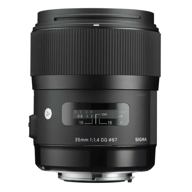 USED SIGMA Art 35mm F1.4 DG HSM For SONY E mount SLR digital camera lens Includes UV and cap | Электроника