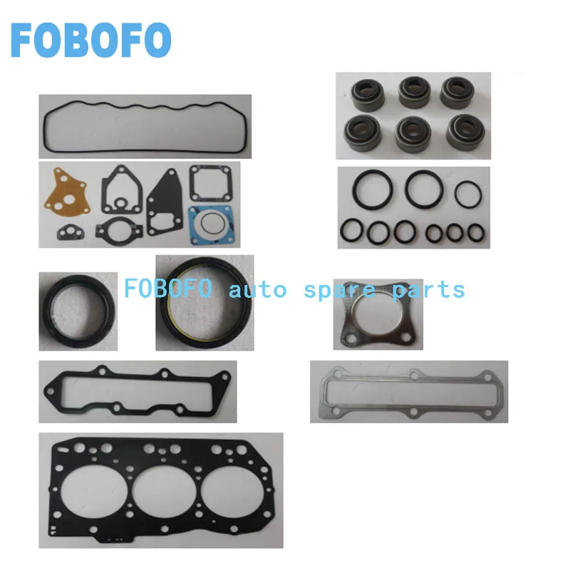 Полный комплект для капремонта прокладок двигателя Yanmar 3D82 3TNE82 3TNV82 аналогичных