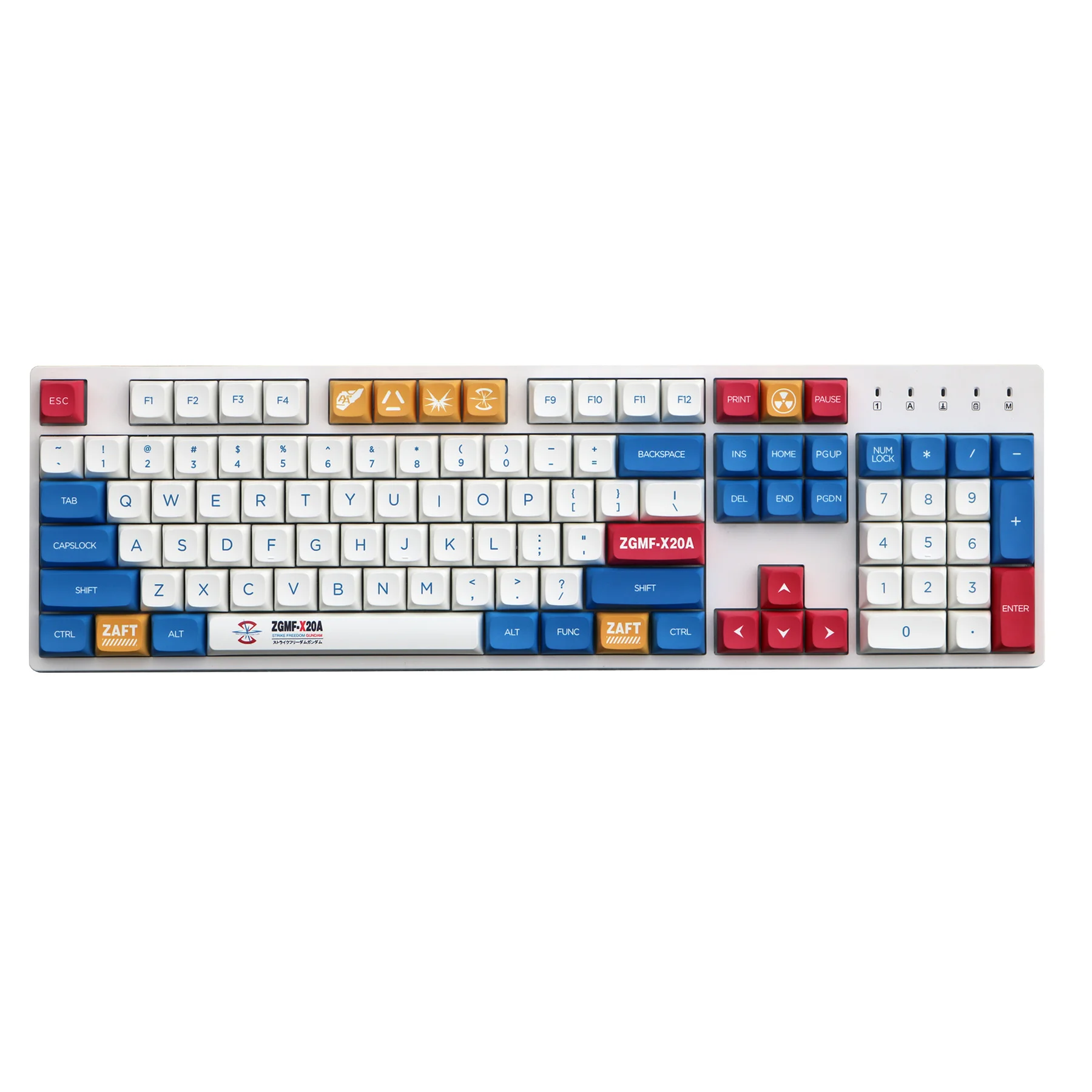Колпачки для механической клавиатуры XDA GUNDAM GH60 GK64 Filco 139 клавиш/комплект |