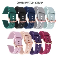 replacement watchbands for samsung galaxy watch active 2 smart watch silicone band colorful adjustable sport strap for men women