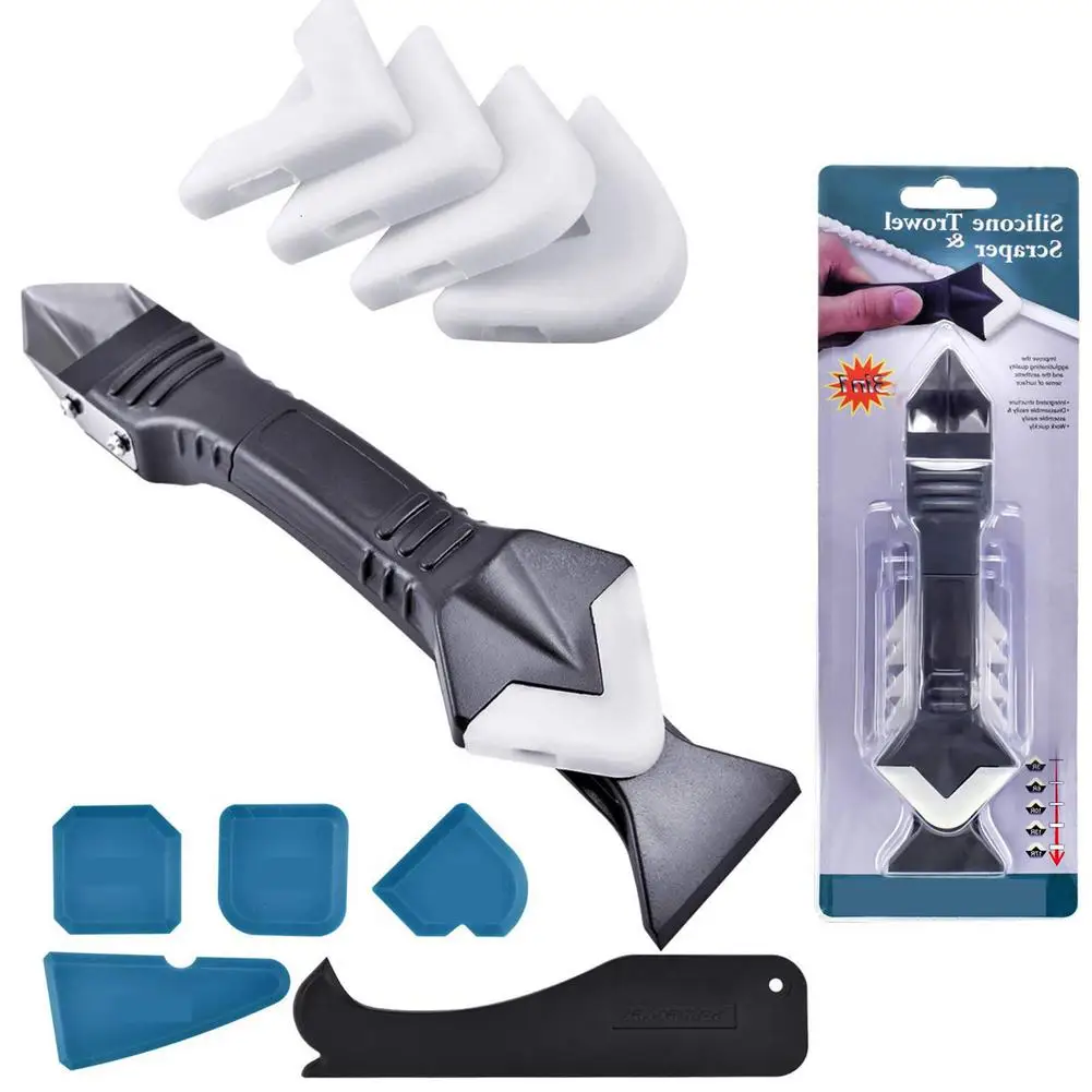 

Meijuner 3 in 1 Silicone Remover Sealant Smooth Scraper Caulk Finisher Grout Kit Tools Kitchen Gadgets Hand Tool Sets 1pc/2pcs