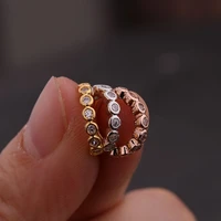 ear bone ring nose septum stud copper fake piercing kit gold rosegold body jewelry for women and men
