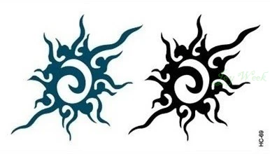 Водостойкая Временная тату-наклейка Apollo sun totem тату для девочек и мужчин