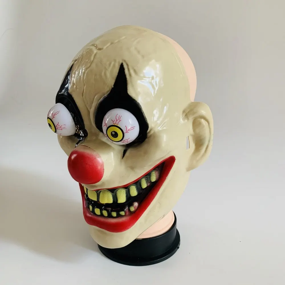 Маски на Хэллоуин реквизит клоун зомби маски пружины глаза horro маска Косплэй