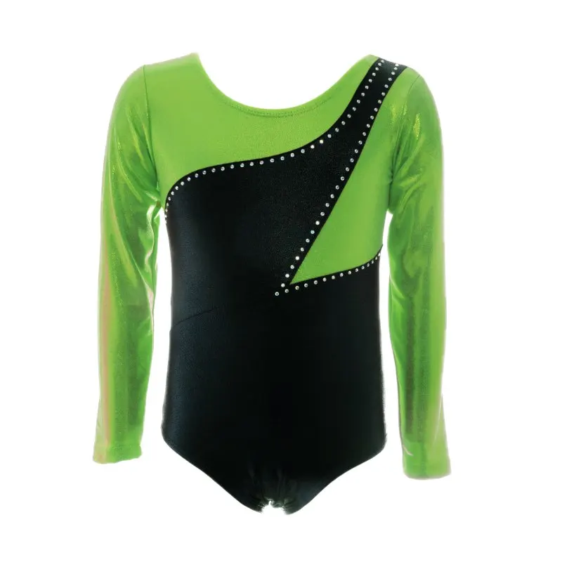 Детские балетные трико для девочек с длинными рукавами бриллиантами костюмы