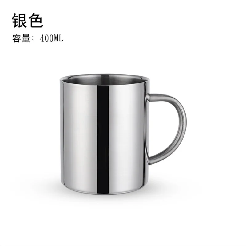 400 мл Нержавеющая сталь Портативный чашку Кофе кружка Чай чашка утолщенная воды