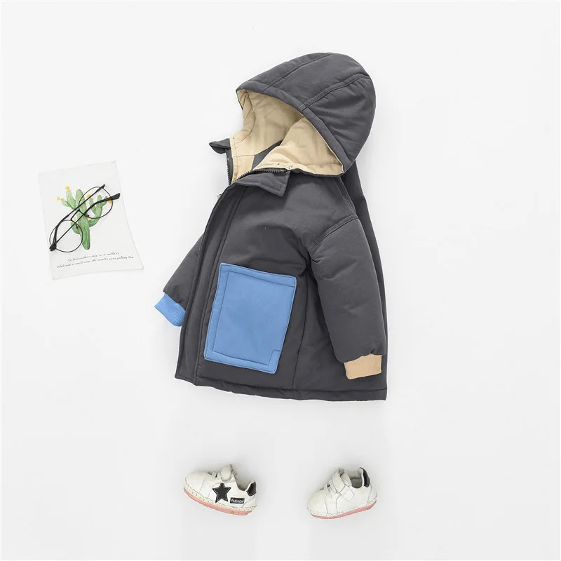 Куртка для маленьких девочек осенне-зимняя куртка пальто теплая верхняя одежда с