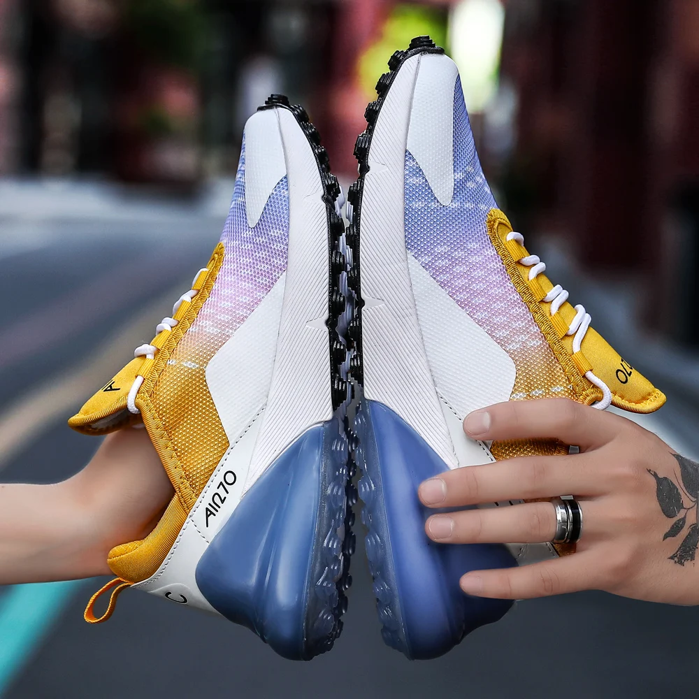 Мужская Новая мода zapatillas mujer уличные кроссовки дышащая женская обувь сетчатые Спортивные Повседневные кроссовки размера плюс 36-47