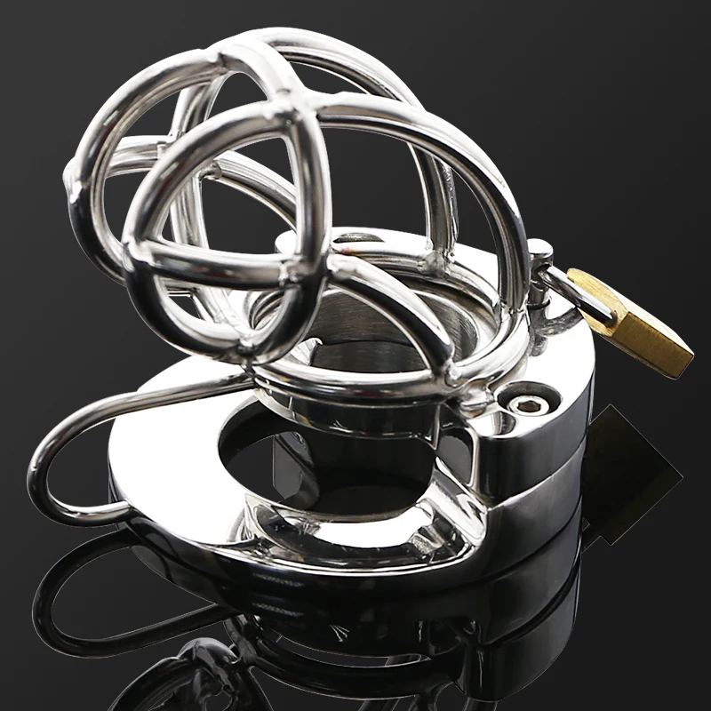 2 в 1 Пояс верности для мужчин с замком БДСМ секс-игрушки BS079