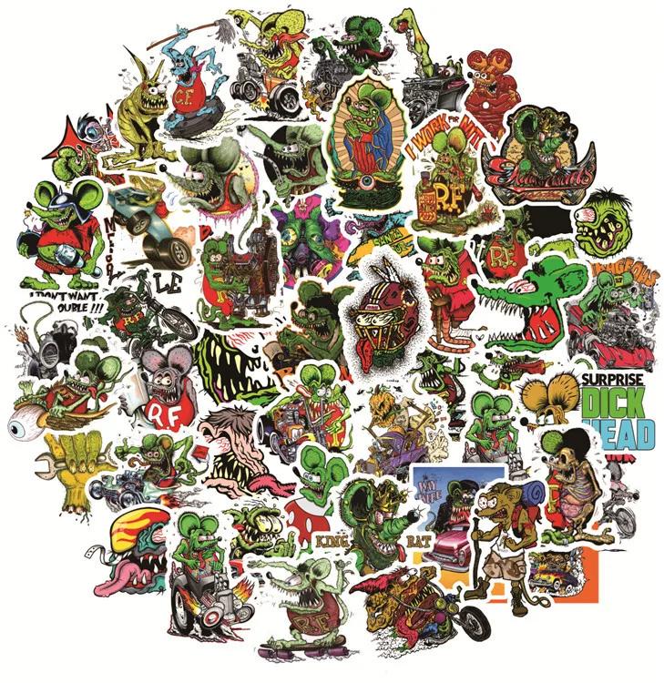 50 шт. наклейки на крысиные крысы|Наклейки для творчества| |