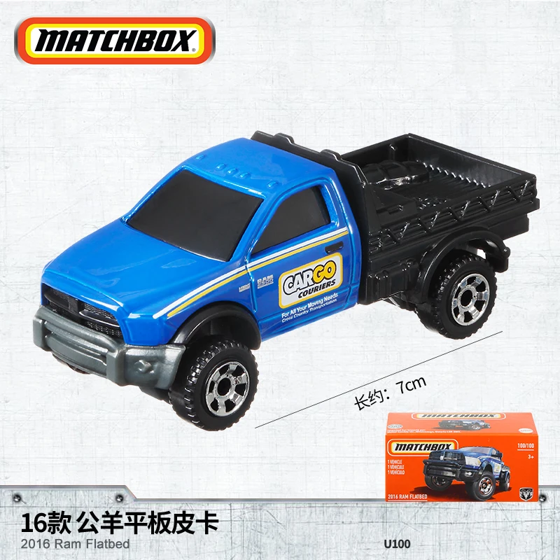 

2021 Matchbox Cars 2016 RAM FLATBED 1/64 Metal Diecast Collection Alloy Model Car Toys