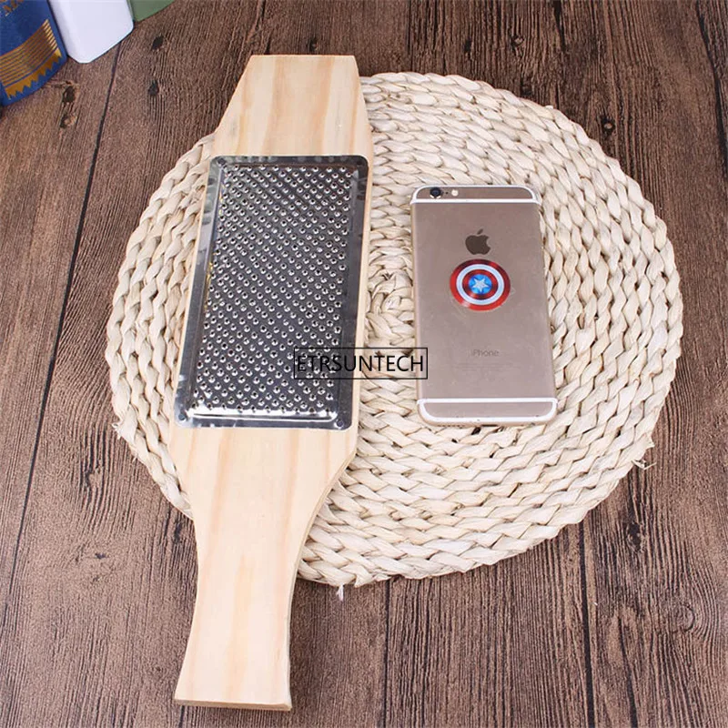 

5Set Wood Metal Garlic Press Manual Garlic Grater Ginger Press Kitchen Green Accessories Garlic Chopper Tool