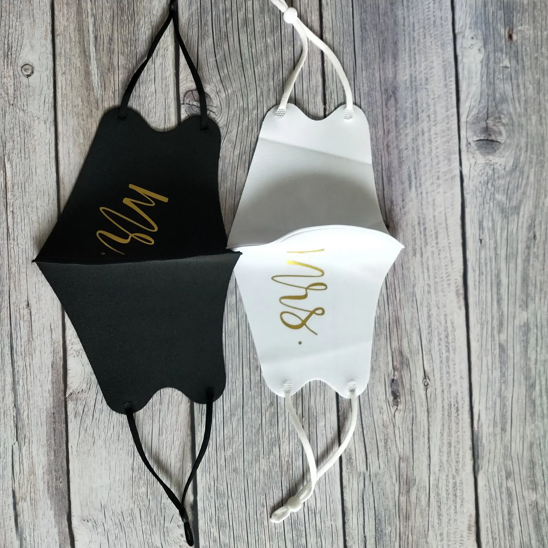 Зеркало Золото Mr Mrs Свадебные маска для лица с регулируемым взрослых маски на