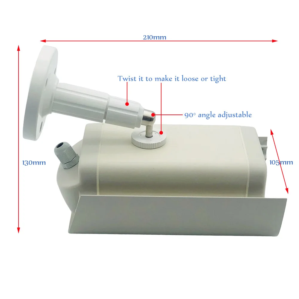 Крытый наружный алюминиевый/Пластиковый корпус для камеры видеонаблюдения