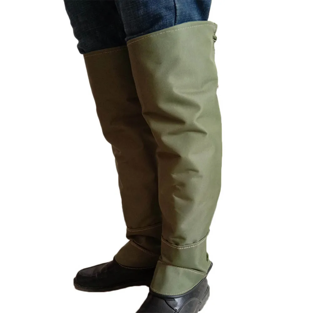 

1 пара защитных походных гетров, наполовину закрывающий уличный чехол для альпинизма, прогулок, водонепроницаемая защита змеи, парусиновый ...