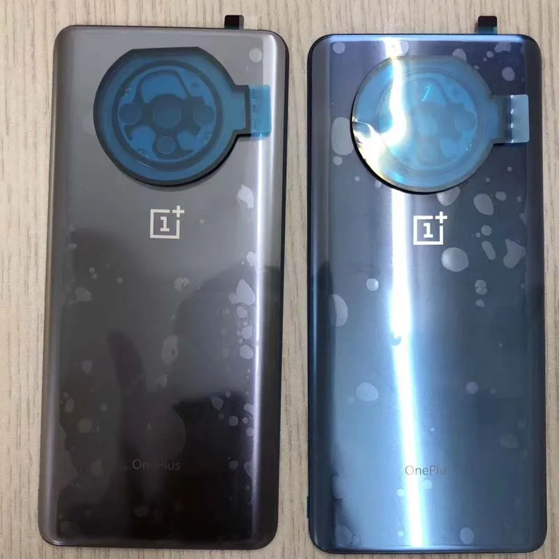 

100% оригинальная новая стеклянная панель Задняя Крышка батарейного отсека задняя крышка для Oneplus 7T + искусственная кожа с клейкой лентой