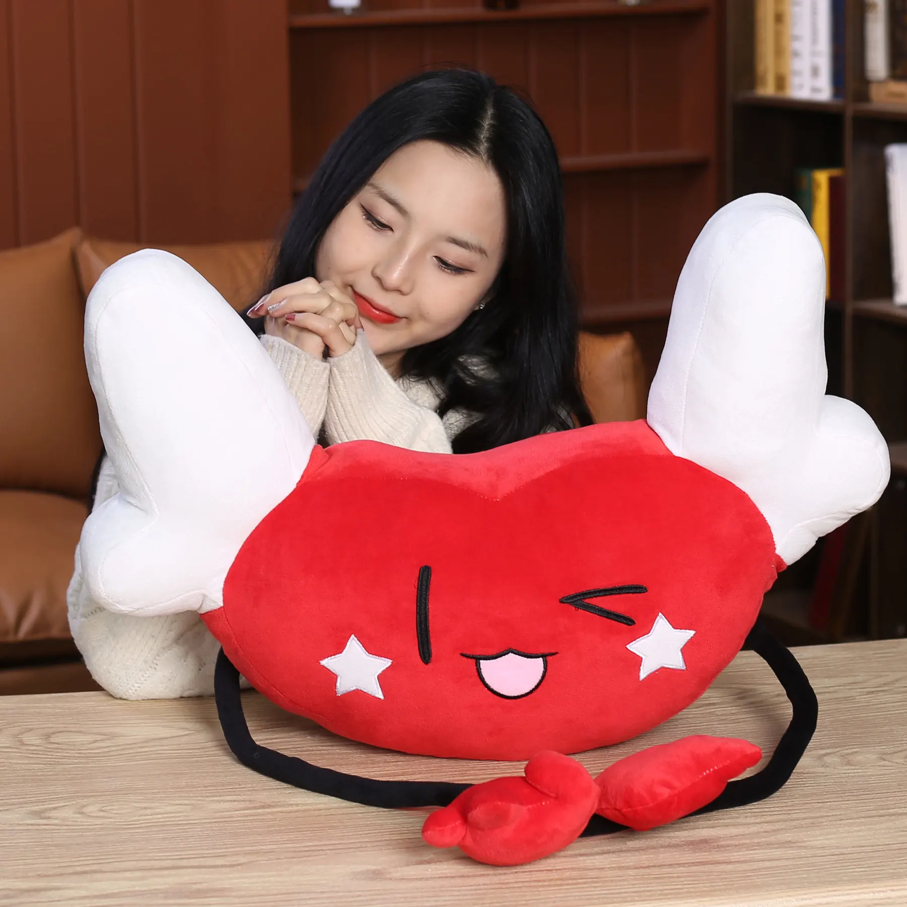 

Милая Летающая подушка с длинной ручкой, кукла, плюшевая игрушка-Зверюшка, подарок для любимой девушки, для офиса, сна