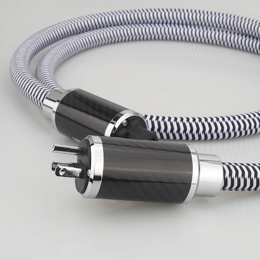 Кабель питания Audiophile AC с разъемом из углеродного волокна hifi кабель питания|audiophile