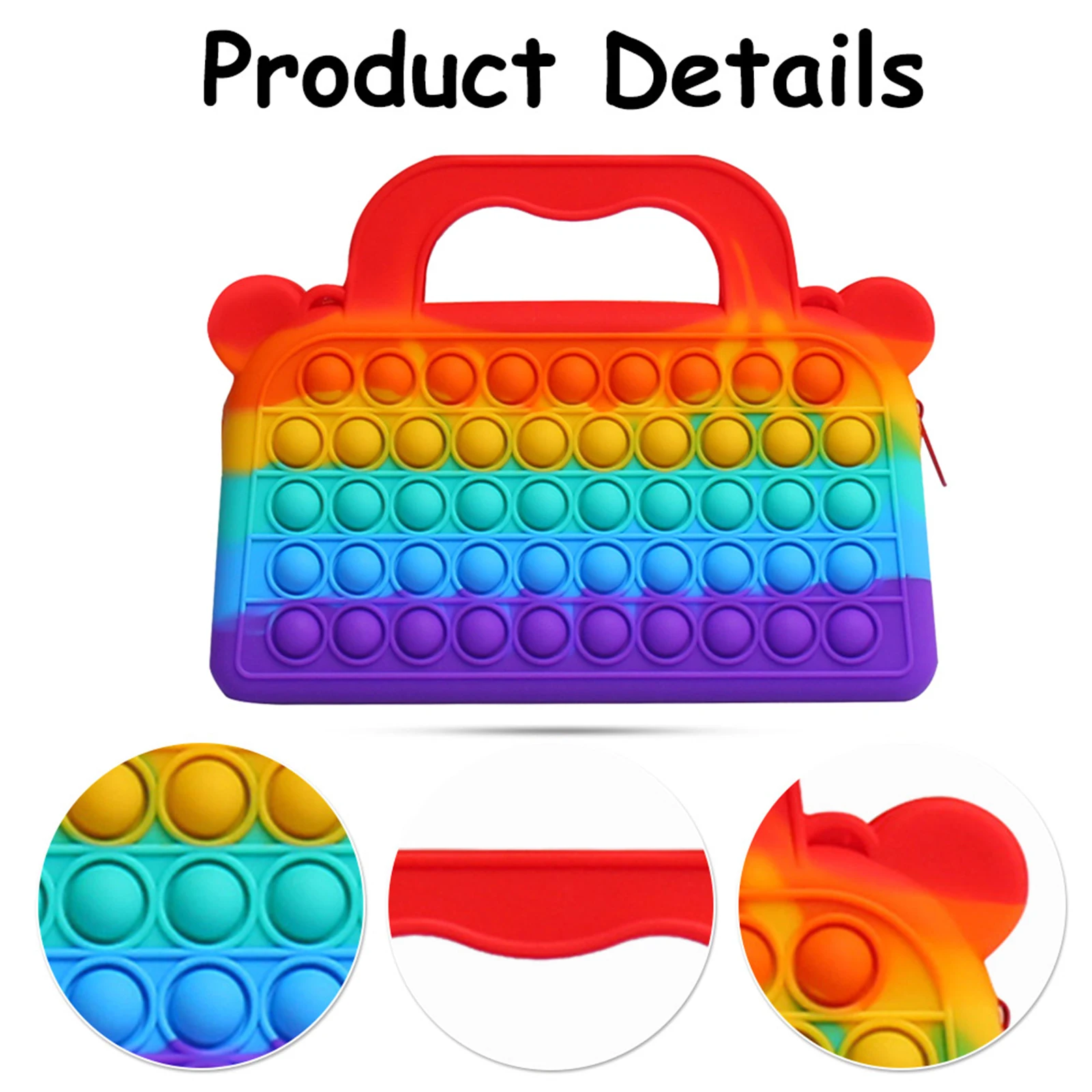 

Пузырьковая сумка через плечо для женщин и девушек, сумки, сенсорная игрушка-антистресс, игрушка-Эспандер для детей и взрослых, подарки