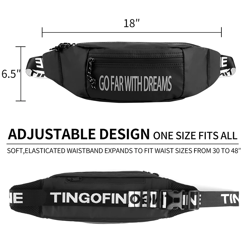 Running Bag Fashion Fanny Wait Pack Men Women Pockets For Airpods Phone Pouch Running Belt Outdoor Sports Waist Bag Waterproof